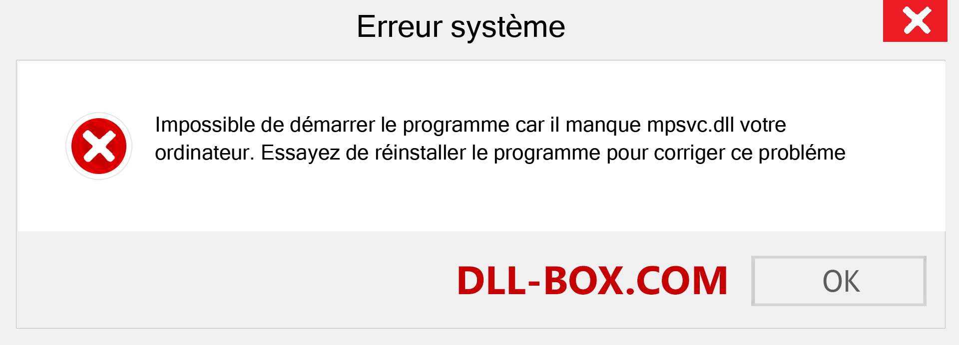 Le fichier mpsvc.dll est manquant ?. Télécharger pour Windows 7, 8, 10 - Correction de l'erreur manquante mpsvc dll sur Windows, photos, images